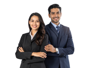 Business Partners Showing Unity with Hand-in-Hand Pose PNG