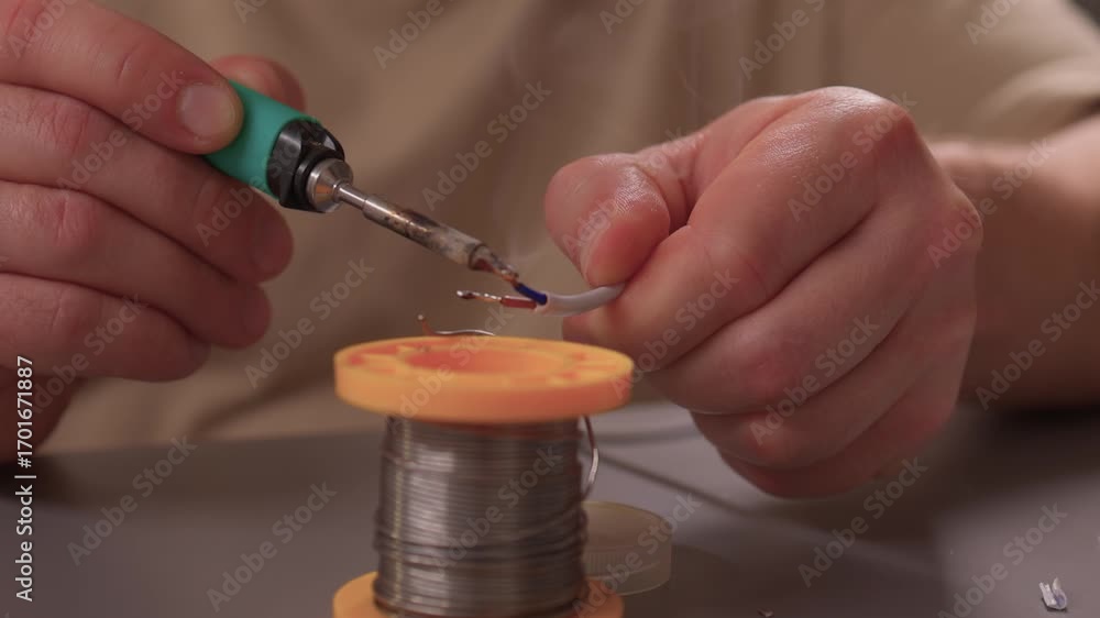 Poster the soldering process for making reliable electronic connections in various devices and applications