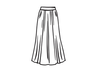 Maxi skirt flowy elegant daily outfit