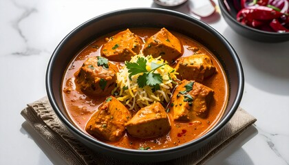 Paneer Butter Masala Delight Aromatic Indian Curry with Soft Cheese