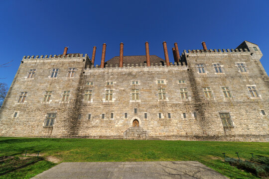 Duques do Braganza Palace in the old town of the city of Guimaraes, Portugal.