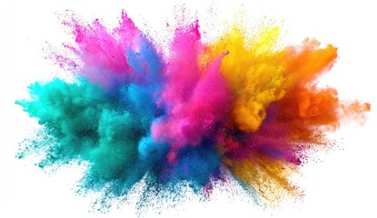 Vibrant explosion of colorful powder (4)