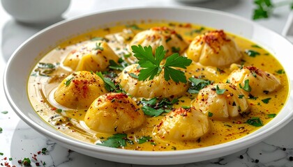 Creamy Turmeric Dumplings A Delicious and Aromatic Dish