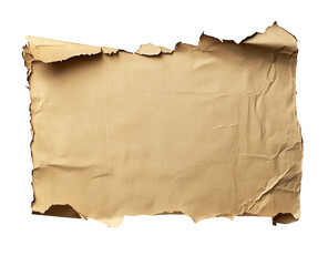 Vintage burnt paper background texture antique parchment manuscript with torn edges