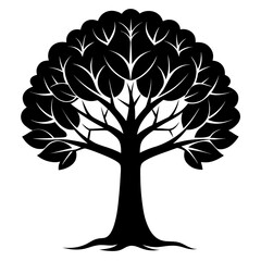 Fototapeta premium vector tree silhouette