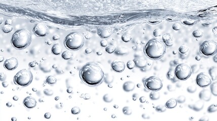 Transparent Hyaluronic Acid Gel Texture, Skincare Serum Background.