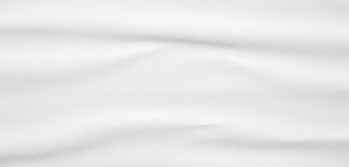 Naklejka premium White fabric with soft folds and gentle shadows creates a smooth abstract background with elegant draping texture that feels calm, minimal, and refined.