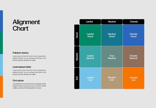 Alignment Chart Infographic Template with Bold Colors