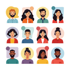 International Podcast Day vector set with solid color icons of microphones, sound waves, podcast genres, tech evolution, global networks, and abstract audio patterns for media and broadcasting use.