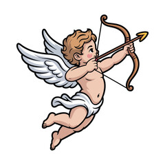 cupid with bow and arrow