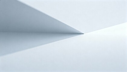 Minimalist Abstract Background with White Geometric Shapes and Subtle Shadows for Modern Design Projects