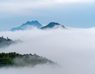 Obraz premium Misty mountainscapes