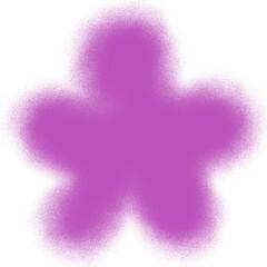 Purple Spray Paint Shape