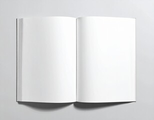 Open book, blank white pages three-dimensional, book, empty, copy space, copy space, blank, blank space