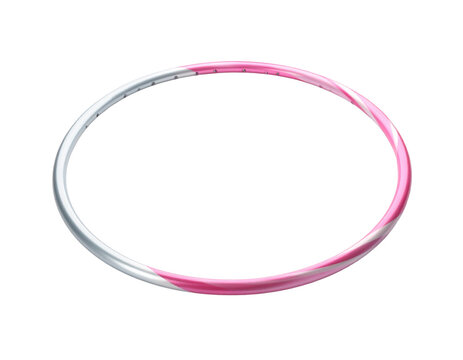 Pink hula hoop icon isolated on a white background. - Powered by Adobe