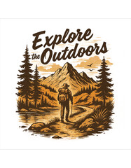Outdoor T shirt Design