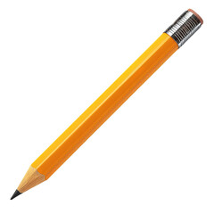 Orange pencil, angled view