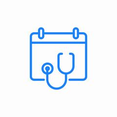 checkup day hospital icon sign vector