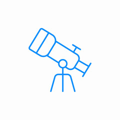 telescope stars icon sign vector
