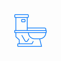 toilet bathroom facility icon sign vector
