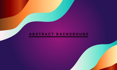 Abstract Fluid Shapes Background with Purple, Teal, Orange, and Red Colors waves