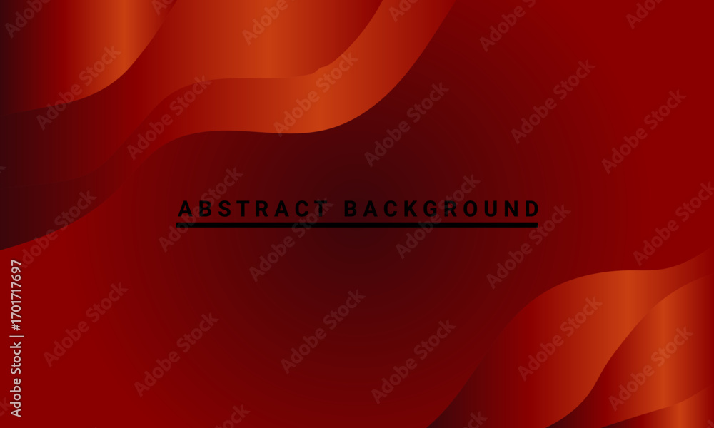 Poster abstract gradient waves background with rich red and dark tones fluid