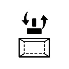 3d object rotation and transformation icon