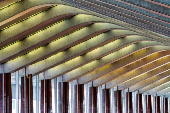 Coffered Ceiling Structure of the Roma Termini Canopy