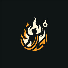 Fire god logo