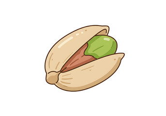 A Pistachio Nut Illustration Clipart