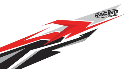 Dynamic Racing Design Unleashing Speed and Precision with Sleek Abstract Graphics for Automotive Enthusiasts