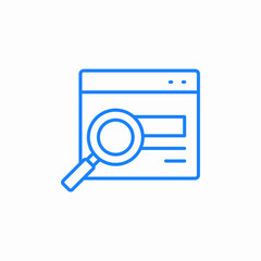 search document icon sign vector