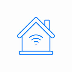 smart home icon sign vector