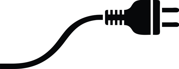 Electrical Plug and Cord Icon power energy 
