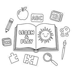 Educational icons for learning and play
