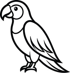 vector illustration of a cartoon bird