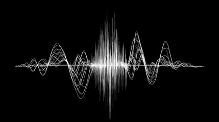 white line drawing of a circuit-bent noise signal