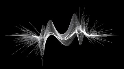 white line drawing of a circuit-bent noise signal