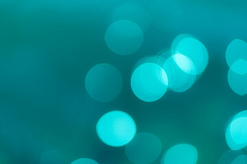 青い背景の玉ボケ	