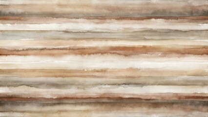 Obraz premium Earthy watercolor stripes evoke natural textures and organic, serene backgrounds for calm design projects