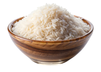 Jasmine rice isolated on a white or transparent background