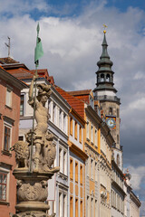 Obraz premium Görlitz an der Neisse, Oberlausitz, Altstadtszene 