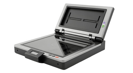 Document Scanner Device with Flatbed and Automatic Feed in Modern Office Setting