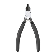 Small wire cutters with black handles