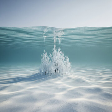 Underwater Winter Scene