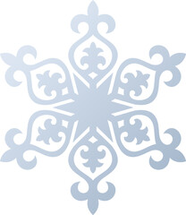 Snowflake ornament gradient S1-01