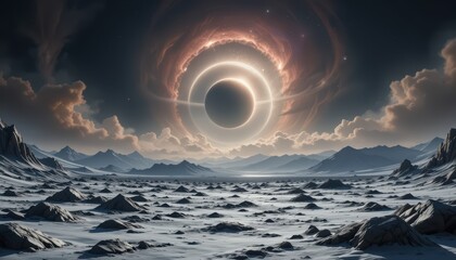 The Gaze of a Cosmic Black Hole