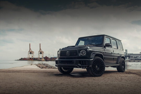 Mercedes Benz G Class W465 G63 AMG near river