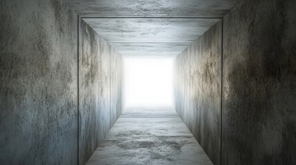 Minimalist photo capturing the intricate detail of a ventilation shaft extending through a ceiling layer, set against a clean, empty background