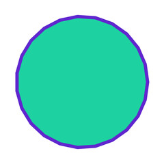 Polygon Shape 23 sides #356